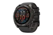 Garmin Fenix 8 AMOLED Sapphire Smart Sports Watch (Carbon Grey DLC Titanium with Black and Pebble Grey Band, 51mm)