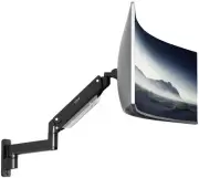 VIVO Single Pneumatic Monitor Wall Mount, Fits Ultrawides up to 49"
