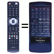 New RAK-SA-301P Replacement Remote Control For Technics Audio System SA-GX100