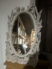 Ornate Carved Wooden Mirror