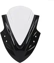 Ninja 250 300 400 Motorcycle Windshield WindScreen Fit For Kawasaki Ninja250 300 2013 2014 2015-2018 Ninja400 Ninja 400 2019-2020 Headlights Motorcycle(Black Clear)