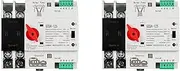 Justivana 2X Single Phase Din Rail ATS 220V PC Dual Power Automatic Transfer Switch 2P 100A Household Power Transfer Switch