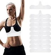 [Generic] Cotton Bra Liners | 10X Under Breasts Sweat Absorber Pads,Reusable Breast Pads for Exercise Yoga Workout Gym Everyday Pilates