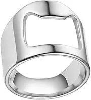 Bartender Bottle Opener Ring - Portable Beer Bottle Opener,Portable Titanium Steel Bartender Ring, Finger Bottle Opener Versatile Finger Party Ring for Bartenders