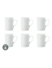 [Maxwell & Williams] Basics English Mug 250ml Set of 6 in White