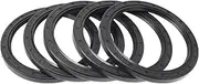 X AUTOHAUX Universal Oil Seal TC Double Lip W Steel Spring Seal Ring Rotary Shaft Seal 85x105x8mm High Pressure Nitrile Rubber Black 5 Pcs