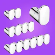 Chrome Round Bathroom Kitchen Wall Mounted Towel Rack Robe Hook Door Hanger Kit