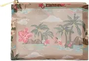 [Feiler] Faylor AHT-251174 Women's Mesh Pouch, Aloha Time (1I142512117410), Beige