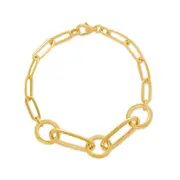 Paperclip Bracelet in 9kt Yellow Gold