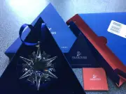 Swarovski 2002 Large Christmas Ornament/Snowflake, Complete & Perfect !!!