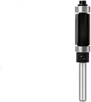 Flush Trim Bit with Double Bearing Router Bit Woodworking Milling Cutter for Wood Bit End Milll Tools ( Size : 6.35x12.7x25.4 Black )