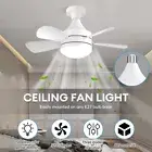 E27 LED Ceiling Fan With Light Remote Control Bedroom Ceiling Fan Lights