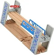 CIMAXIC 1 Set Wooden Train Track Bridge Model for Durable Railroad Bridge for Imaginative Play and Skill Development Addition to Train