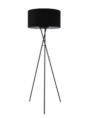Fenton 1 Light Floor Lamp in Black