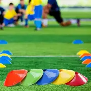 10pcs Football Cones Training Marker Sports Markers Disc Soccer Rugby Plastic