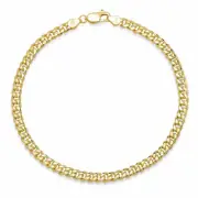 14k Yellow Gold 4.5mm Miami Cuban Link Chain Bracelet Sz 8 inch Hollow