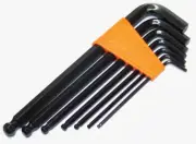 7pc Hex Key Wrench Ball End Point SAE 3/8, 5/16, 1/4, 7/32, 3/16, 5/32, 1/8 Inch
