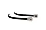 LC0095B/BLK 10Mt Modular Plug Lead - Black Rj12 Line Cord 6P4c Tel5165