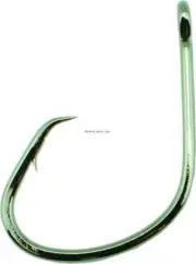 Gamakatsu Nautilus Light Live Bait Circle Hook #1 Ringed Eye NS BL 8/Pk 332410