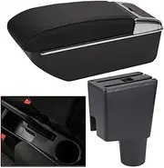 Centre Console Box for KIA for Morning for Picanto Box Car Box Storage Box Interior Parts Center Arm Rest Console(A Red line No USB)