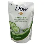 DOVE 多芬清爽水嫩沐浴乳(新)補充包(650M/袋) [大買家]