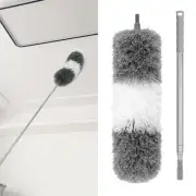 Duster Extendable Telescopic Microfibre Duster Stainless Steel Pole Multipurpose