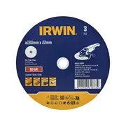IRWIN 180 x 22mm 80 Grit Fibre Disc - 3 Pack
