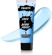 YBUETE Light Blue Face Body Paint Set, Professional Paint Set for Halloween Cosplay Costume Party, Full-coverage Multi-Color Cream Makeup Blendable Set for Adults Halloween Cosplay SFX Makeup Paint