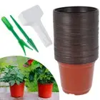 Reusable Plastic Plant Nursery Pots Flower Succulent Seedlings Starting chCHF