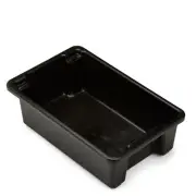 Viro-Tub Black IH-190V 32 Litre - Stack and Nest - Australian Made