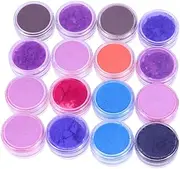 SEWACC 16pcs Nail Polish Powder Eyeshadow Pigment Glitter Eyeshadow Glitter Pigment Glitter Powder Eyeshadow Powder