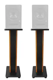 (2) Rockville 28" 2-Tone Studio Monitor Speaker Stands For Presonus Sceptre S6
