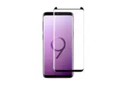 Nuglas Screen Protector 3D Full Cover Tempered Glass Curved Edge Galaxy S9 Plus Black