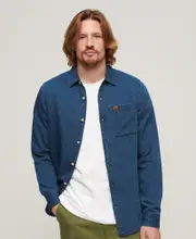 Organic Cotton Long Sleeve Denim Shirt | Rinse Wash
