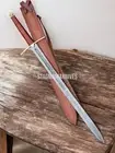 Premium Hand Forged Damascus Steel Hunting Battle Ready Medieval Templer Sword