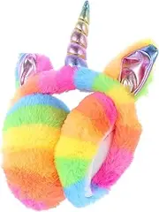 [FRCOLOR] Unicorn Boys and Girls Earmuffs Sound Blocking Winter Ear Cover Plush Ear Warmer for Outdoor Activities