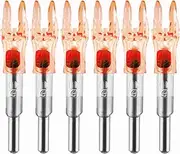 KEAUP G Lighted Nocks 6 PCS with X Bushing for Arrows with .165.204 Inside Diameter with ON/Off Switch LED Nocks Archery Nocks
