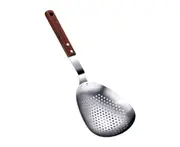 Strainer Spoon Long Handle Heat Insulated Stainless Steel Comfortable Grip Large Colander Ladle Cooking Accessories-3
