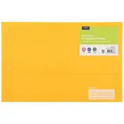 J.Burrows Recycled Foolscap Document Wallet Yellow