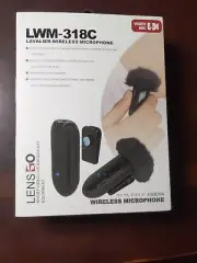 New Wireless Microphone Lensgo LWM-318C Lavalier For Streaming