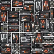 45 Pack Tool Box Organizer Tray Divider, Toolbox Desk Drawer Organizer..