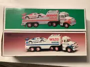 1989 WILCO AND SERVCO TOY TRUCK AND RACER NIB