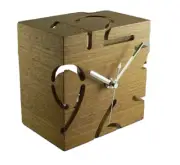 Original Carved Clock In Walnut - Puzzle Stand (Type S) By Yamato Kougei