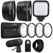 58mm Fisheye Telephoto & Wide Angle Lens + Macro Kit + Accessory Kit for Canon