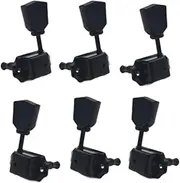 Wmqbjta Guitar Tuning Keys Package with Locking Tuners for String Instruments, Black