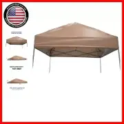 Khaki Canopy Replacement Top for Slant Leg 10'x10' Frames - Water-Resistant