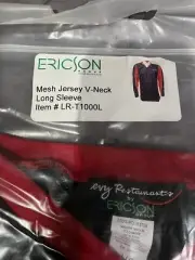 Ericson Large Men’s Women Blouse Stretchy Chef Coat Baker Top Cafe