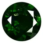 3.06 ct Round Cut (9 x 9 mm) Unheated / Untreated Green Chrome Diopside