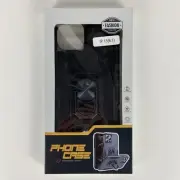 Black Rugged Mobile Cell Phone Case with Kickstand for iPhone 12 / 13 - NEW