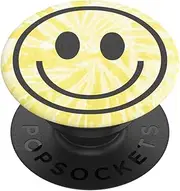 POPSOCKETS Pop Grip Holder for Phone & Tablet (Genuine) - Tie Dye Smiley